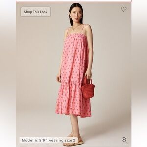 NWT SZ Blockprints X J Crew Tiered Dress Sz M